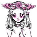 Beta sissy owned slave bitch permanent locked denied whore girl chastity blackmail tattoo design idea