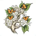 mimir tree  tattoo design idea