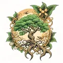 mimir tree  tattoo design idea