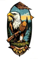 imagery related to boy Scouts of America, eagle scout, camping, outdoors, and order of the arrow tattoo design idea