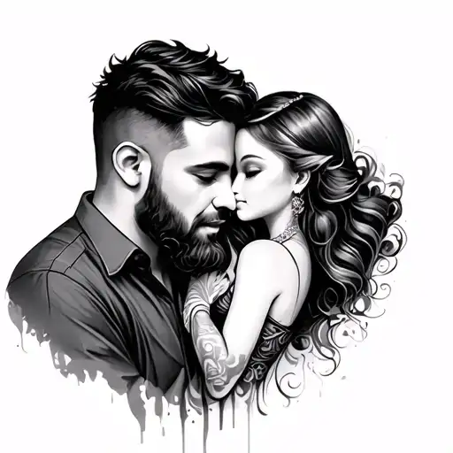 Daddy And Daughter tattoo design idea