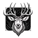 Scottish stag tattoo design idea
