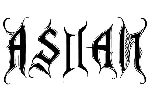 "ASLAN" tattoo design idea