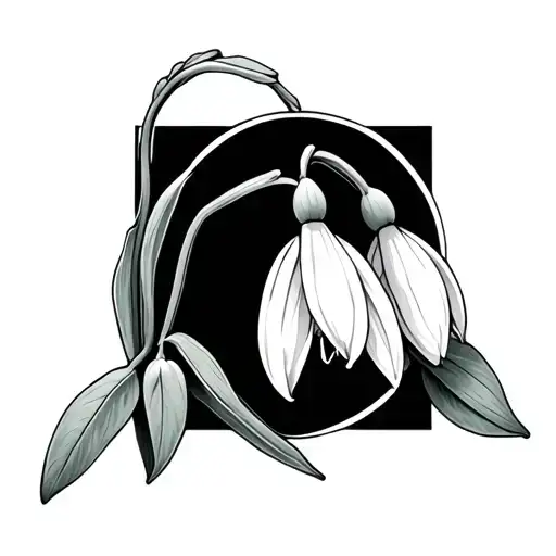 Snowdrop tattoo design idea
