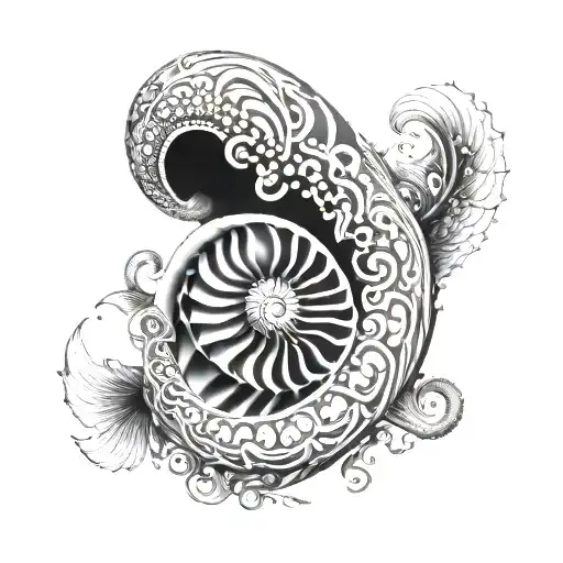 Nautilus tattoo design idea