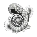 Nautilus tattoo design idea