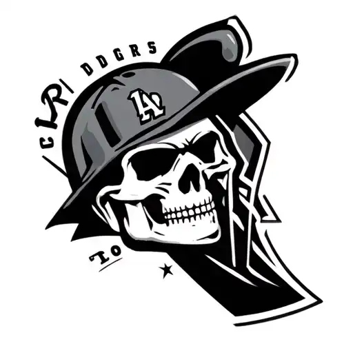 raiders dodgers tattoo design idea