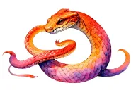 Two Headed Snake tattoo design idea