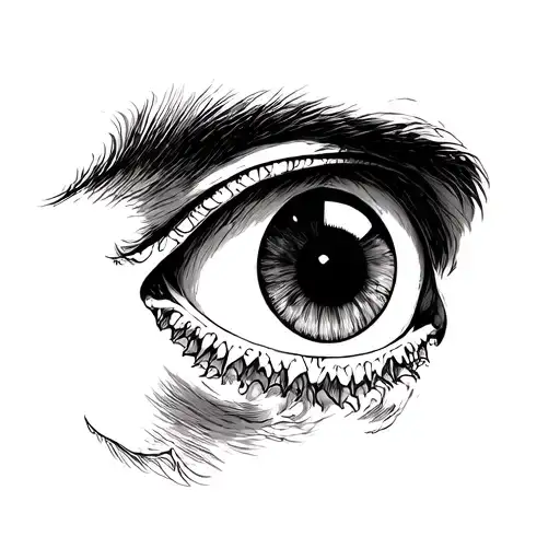 Skul 3 eyes tattoo design idea