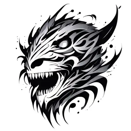 cyber tribal tattoo design tattoo design idea