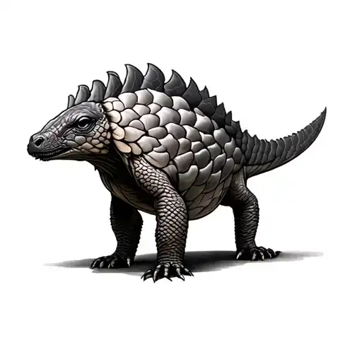 Pangolin tattoo design idea