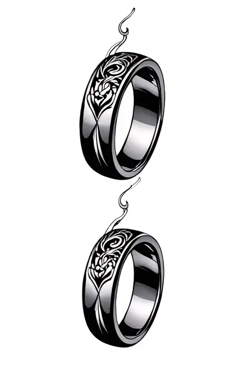 couple ring tattoo  tattoo design idea