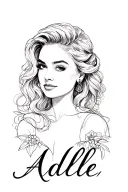 "Adele" Adele tattoo design idea