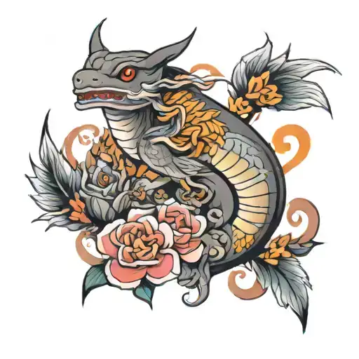 norigae tattoo design idea