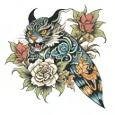 norigae tattoo design idea