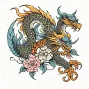 norigae tattoo design idea