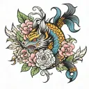 norigae tattoo design idea