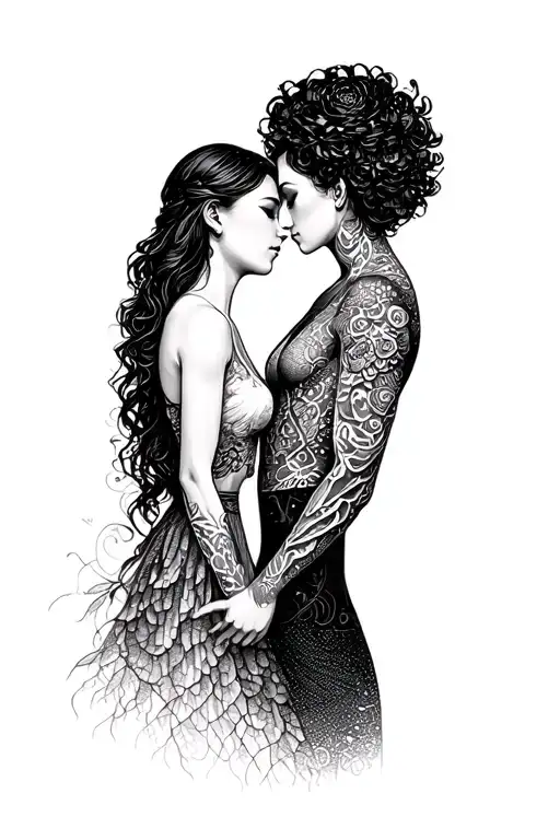 From a strong connection in 2021 to secret intimacy in 2024, our bond evolved through cycles of closeness, guilt tattoo design idea