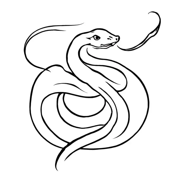 Snake tattoo design idea