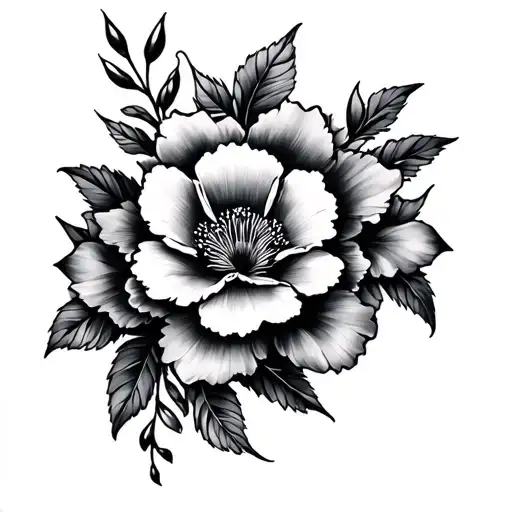 Joanne Regenold floral tattoo design idea