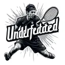 " Undefeated " Tennis tattoo design idea