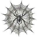 spider web tattoo design idea