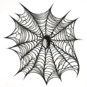 spider web tattoo design idea