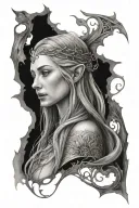 galadriel tattoo design idea