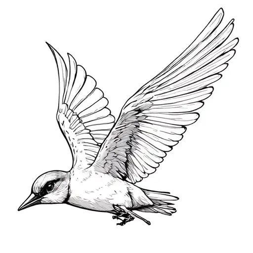 swallow tattoo design idea
