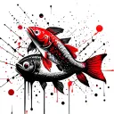 Pisces and Constellation  tattoo design idea