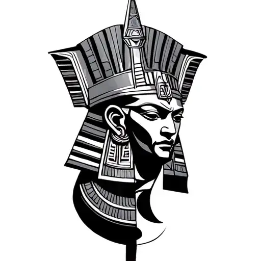 God Osiris tattoo design idea