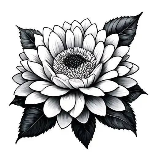 1 white mum tattoo design idea