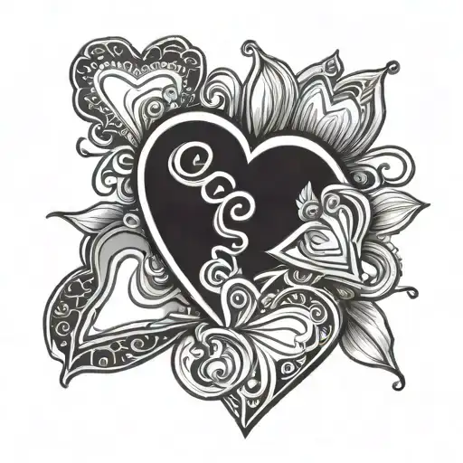 mini hearts fine line tattoo tattoo design idea