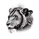 africa big five elements tattoo design idea