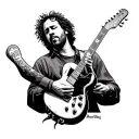 Pearl Jam - Nashville, TN May 8, 2025 prominently displayed tattoo design idea