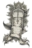 bible scripture tattoo design idea
