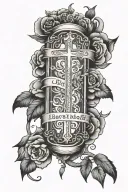 bible scripture tattoo design idea