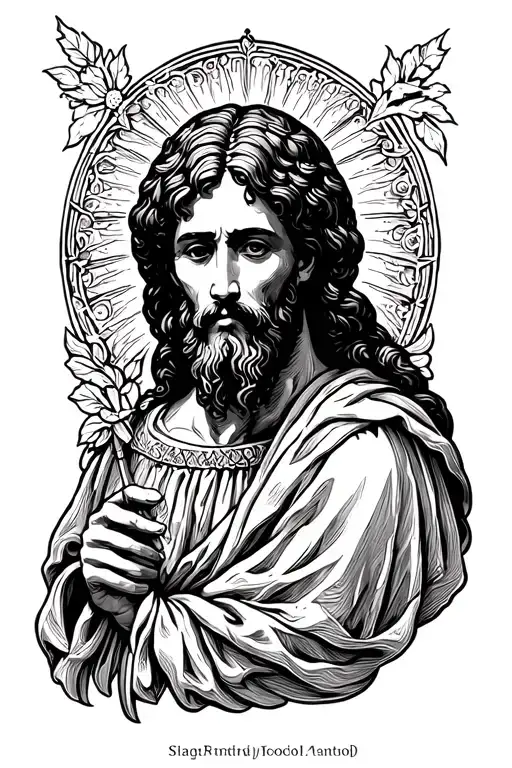 Saint Matthew tattoo design idea