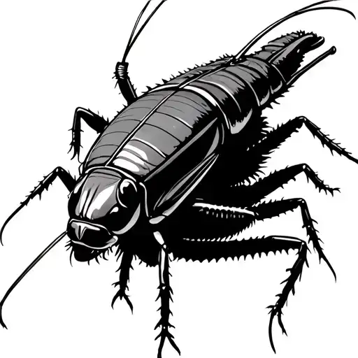 cockroach jet pack tattoo design idea