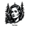 Twin Peaks tattoo design idea