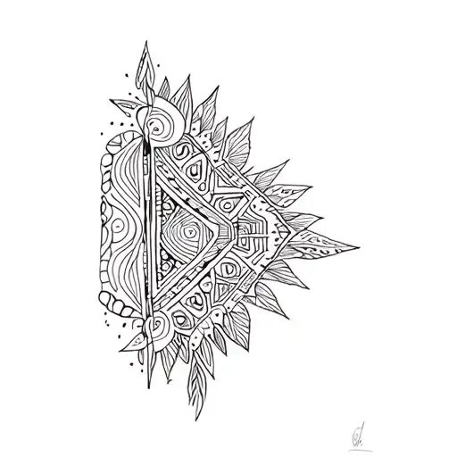 African tribal patterns tattoo design idea