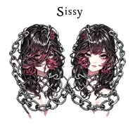 "sissy" "gag" "bondage" "chains" tattoo design idea
