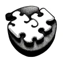 autism puzzle piece tattoo design idea