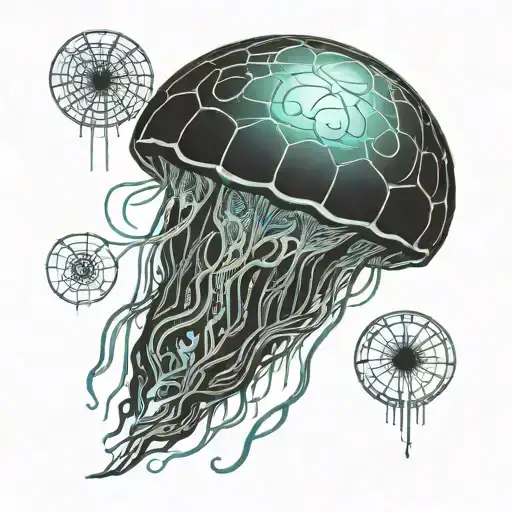 jelly fish tattoo design idea
