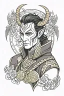 Loki Marvel God tattoo design idea