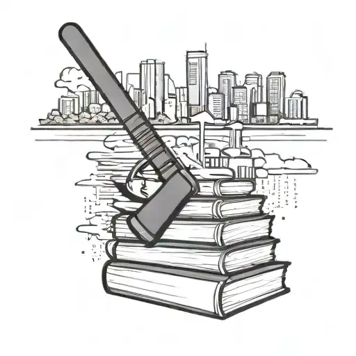 A stack of books with a baseball bat leaning against it, set against a Miami skyline backdrop tattoo design idea
