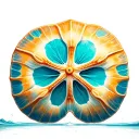 sand dollar tattoo design idea