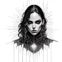 "Everything passes" Matrix Style Line Tattoo tattoo design idea