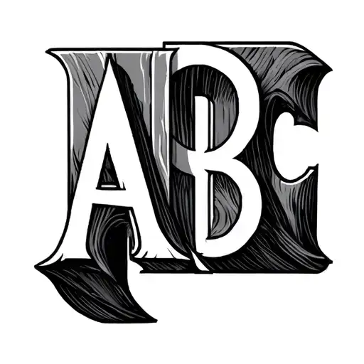Abc Blocks tattoo design idea