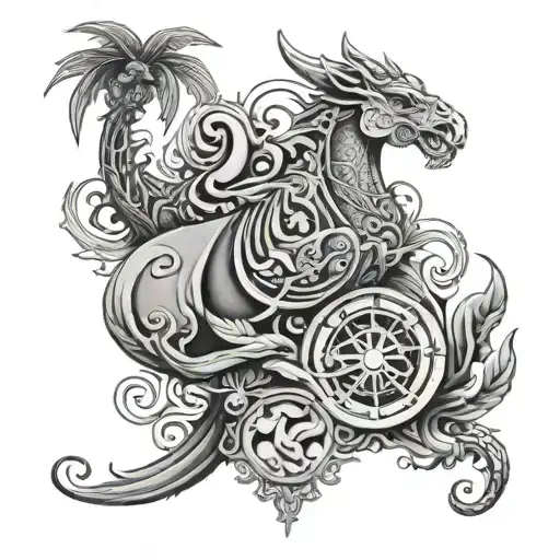 Alamo imagery tattoo design idea